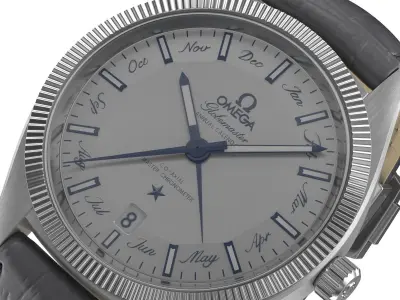 Omega Globemaster Silver 3D model