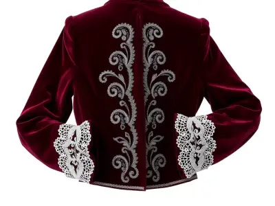 Elegant Velvet Jacket model pack Low-poly 3D model