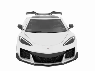 Chevrolet Corvette Low-poly 3D model