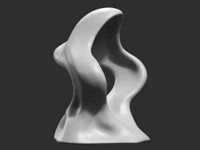 Modern Abstract Decorative sculpture 3d print model 63 3D print model