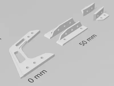 Swan neck wing for RC  3D print model