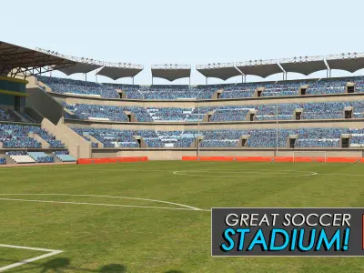 Great Soccer Stadium 3D model