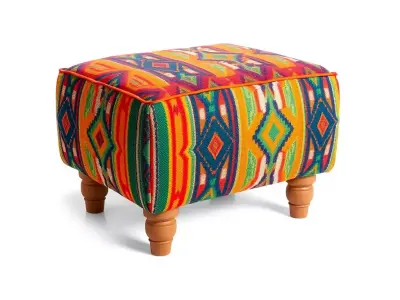 Colorful Ottoman Model Pack with PBR Textures Low-poly 3D model