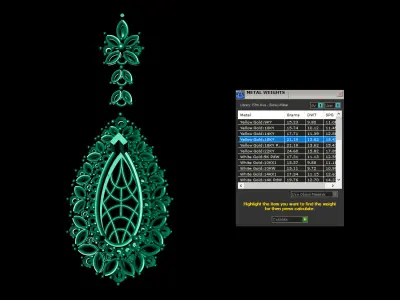 Jewelry necklace pendant 3D print model