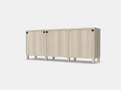 BESTA Storage combination with doors 67 Low-poly 3D model