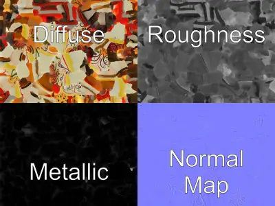 Spinning Teacup Ride Car Whimsical Design model pack Low-poly 3D model