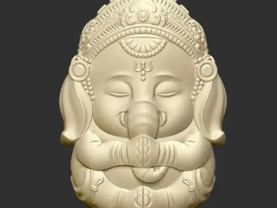 baby ganesha 3D print model