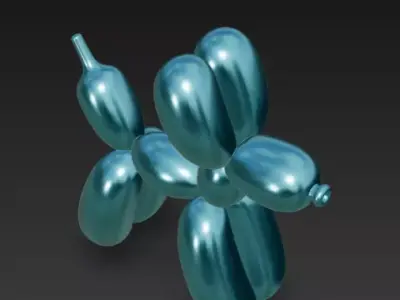 Balloon dog 01 collectable Free 3D print model
