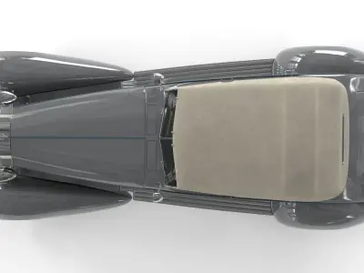 Retro Car  Low-poly 3D model