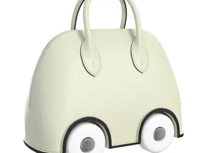 Hermes Mini Bolide Bag On Wheels Mint Low-poly 3D model