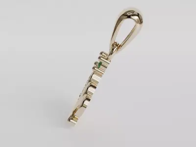 crown pendant 3D print model