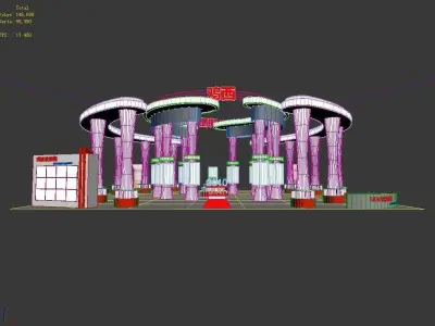 Exhibition - Area - 21X22-3DMAX2009-04 3D model