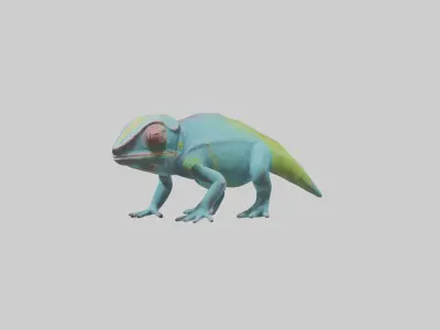 Chameleon blending in model 3D model