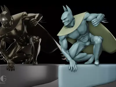 Bat Ornament 3D model