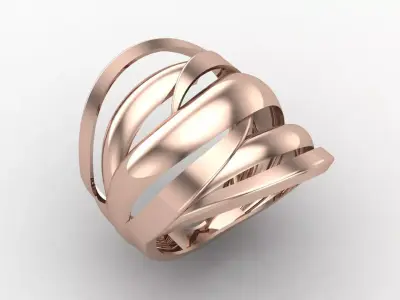 Plain Ring Women Ready STL 3DM Models Womens Rings 3D models 3D print model 36