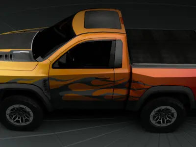 Dodge Ram 1500 TRX Low-poly 3D model