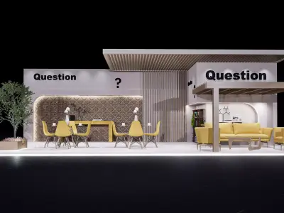 exhibition Low-poly 3D model 11