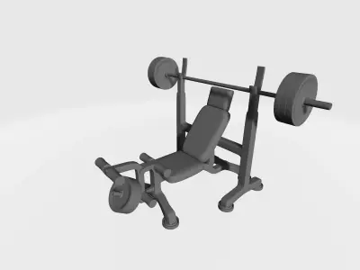 Sit-up press trainer 3D print model