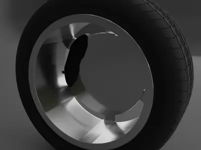 Audi Tyre and Alloy 3D model
