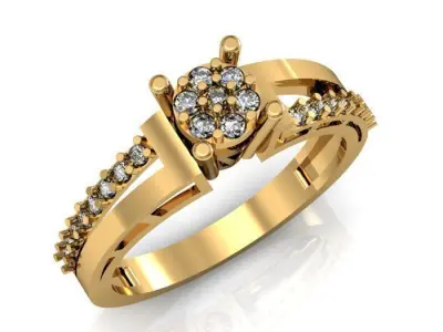 wadding ring 3D print model