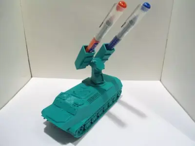 Missiles Launcher Pen and Pencil holder M2 3D print model