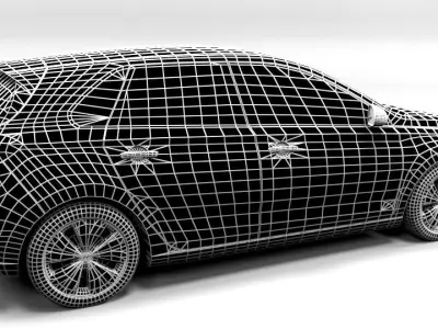 HYUNDAI I30 2018 LOWPOLYY Low-poly 3D model