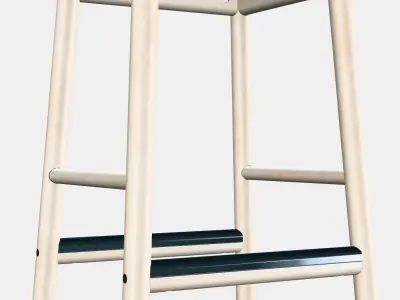 RONNINGE Bar stool 1 Low-poly 3D model