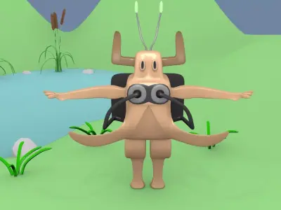 Sci-Fi Monster 2 Free 3D model