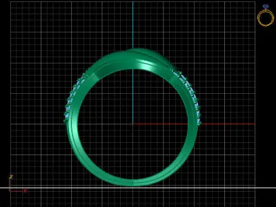 Women Ring 3DM Womens Ring 3d models 3D print model 3D print model 33