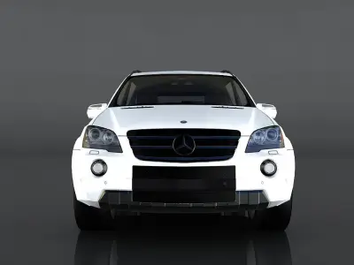 Mercedes Benz ML 63 Low-poly 3D model