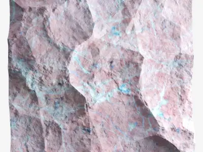 92-RockPanel rock wall art 3D model