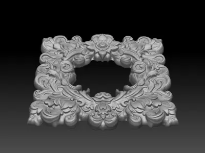 Bas relief Frame 240506 11 3D print model