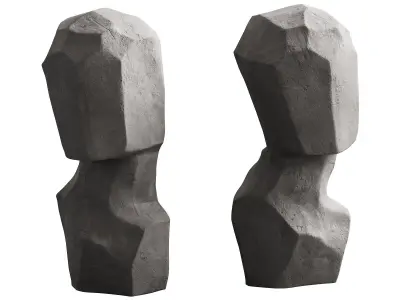 337 interior sculptures 13 abstract head artwork Rory Menage P02 3D model