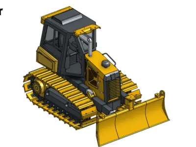 rc d2 bulldozer  3D print model