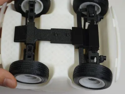 3D printed cute toy car  with suspension 3D print model