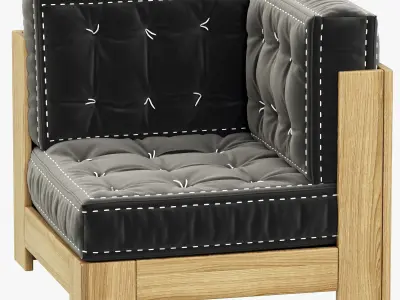 RH Teen Callum Corner Chair 3D model