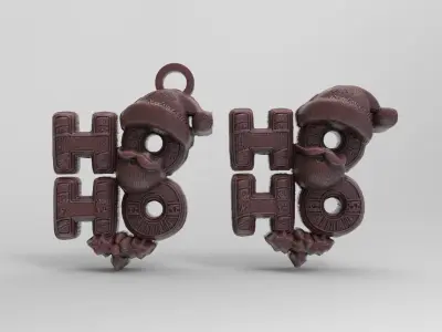 marrychristmas hohoho 3dmodel 3D print model