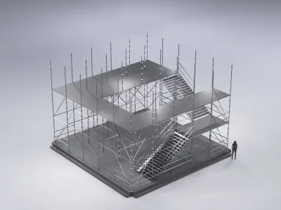 Layher Structure Pavilion 7 3D model