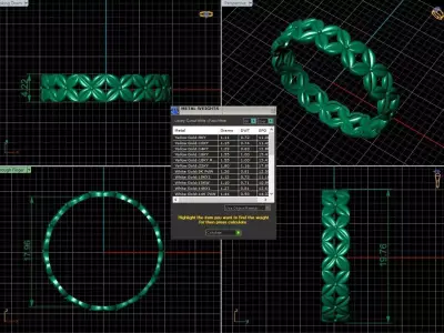 Arabic Tire Ring 3D print model