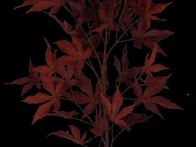 Valley Scene Low-poly 3D model