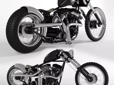 motorcycle corona 3D model