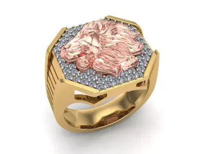 Lion Ring - 240705 3D print model