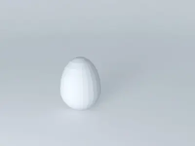 Structured Faberge egg with components Free 3D model