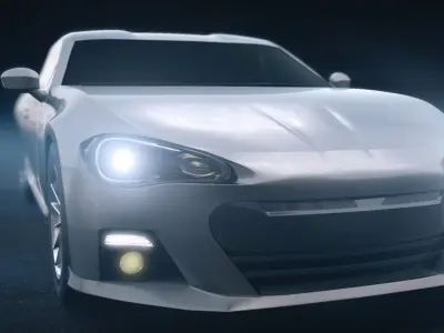 Toyota 86 sports car 3D model