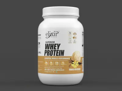 Protein Powder 3D model