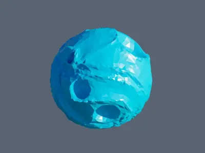 Planets Low-poly 3D model