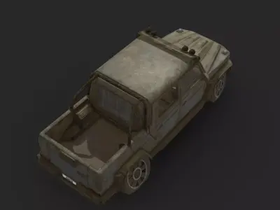 Abandoned Car - Brabus 800 Adventure Low-poly 3D model