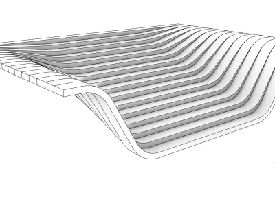 Parametric Architecture Stairs Sweep Design 3D model