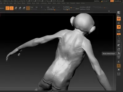 young male monkey 3D model