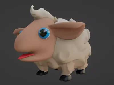 Cartoon Sheep 3D model